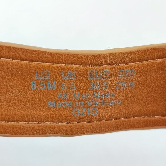 Franco Sarto Women's Ozio Brown Synthetic Platform Sandals Size 8.5M - Picture 7 of 8